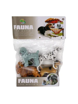 Mg7-006a Pvc Köpek Hayvan Seti 4lü -kidmar Oyuncak