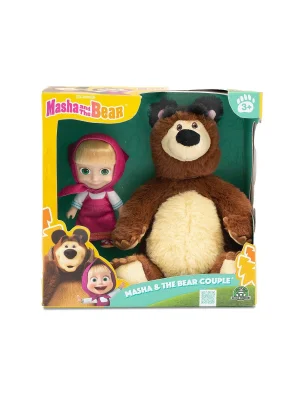 Mha21000 Maşa Ve Koca Ayı 20 Cm Koca Ayı Ve 12 Cm Maşa