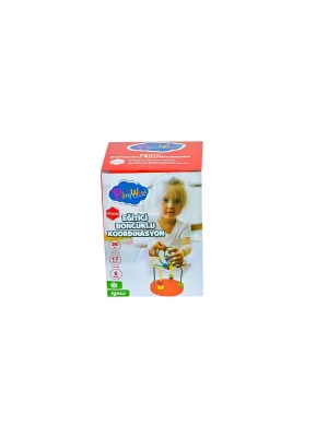 Ony-394  Ahşap Kutuda Mini Boncuklu Koordinasyon - Onyıl Oyuncak