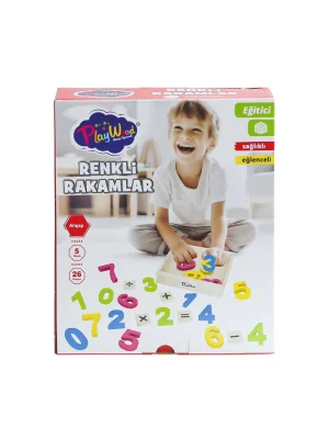 Ony-401 Ahşap Renkli Rakamlar 26 Parça -onyıl Oyuncak