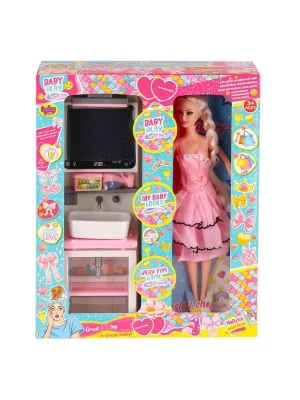 Oyd-02390 Bebek Ve Aynalı Lavabo Oyun Seti -oydaş Oyuncak