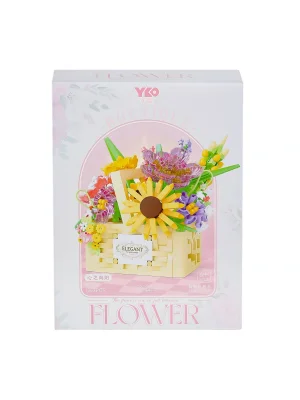 P1294 Panlos Çiçek Buketi 1263 Parça Blok Seti -vagon Life