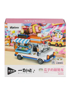 P885301 Panlos Brick - One Meow Serisi -  Guazinin Dondurma Arabası 723 Parça Yapım Seti