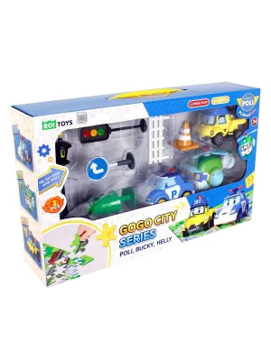 Polı-zr-912 Robocar Poli Gogo City Seri Poli Burky Helly Oyun Seti