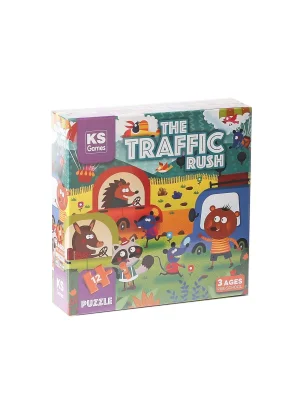 Prs 32702 The Traffic Rush Pre School Puzzle 12 Parça
