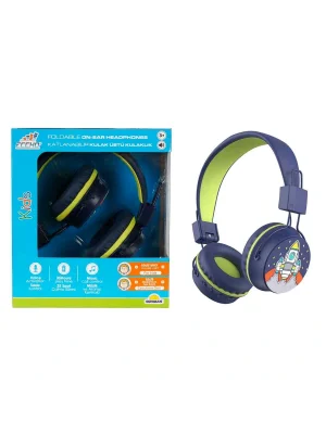 S00090370 -sun-gle-ech-kulaklık Mikrofonlu Katlanabilir Kablosuz Roket Resimli L