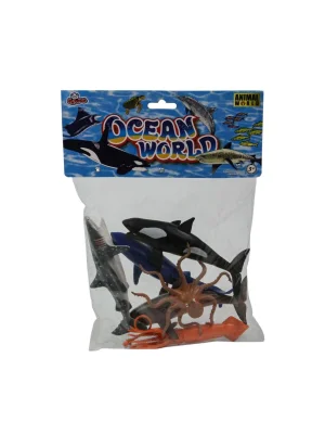 Sh-vardem 6 Parça 5 İnch  Çiftlik, Dinozor,vahşi Orman Ve Deniz Hayvanları Hayvan Seti