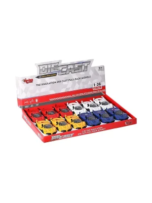 Sr-1310-11-12-13 Çek Bırak Işıklı Ve Müzikli Spor Araba 1:36 -vardem