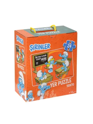 Srn7728 Şirinler Yer Puzzle - Laço Kids