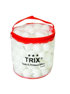 T-813a Trix Pinpon Topu Beyaz 100 Adet