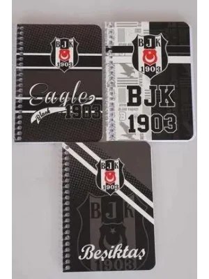 Timon Beşiktaş A6 Karton Kapak Spiralli Defter Çizgili 72 Yp