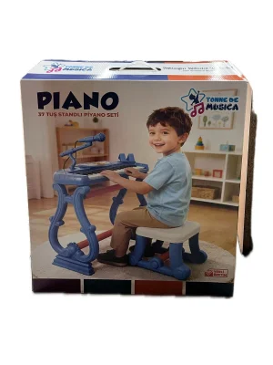 Urt033-002 Ayaklı 37 Tuş Piano Org - Mavi