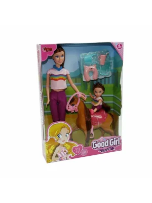 Wg-115162 Kutulu 29cm Atlı Kızı Ve Anne Bebek - Vardem Oyuncak