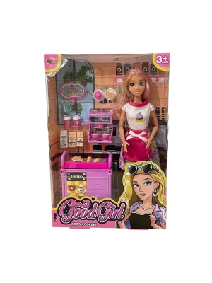 Wg66748 Vardem Kutulu   Kafe İşleten Bebek Set 11,5 İnç