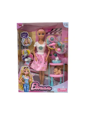 Wg66962 -vardem Kutulu  Pet Shop Bebek Set 11,5 İnç