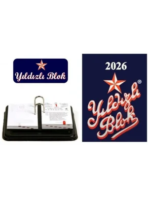 YILDIZLI BLOK MASA TAKVİMİ 2026