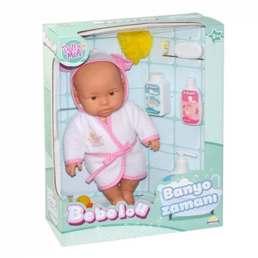 030031 Sunman, Bebelou Banyo Zamanı Bebek Seti, 35 Cm / +3 Yaş