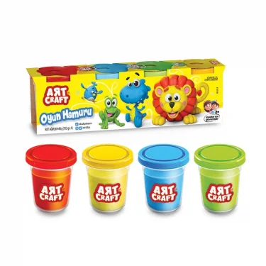 03281 Art Craft 4lü Oyun Hamuru / 488 Gr