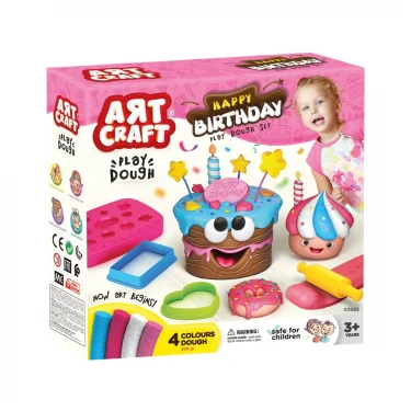 03683 Art Craft Doğum Günü Hamur Set 200 Gr