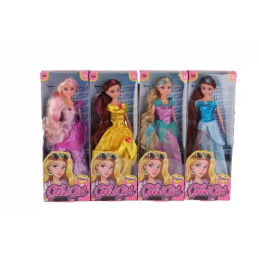 115516-17 29cm Renklı Manken Bebek+ Kutu