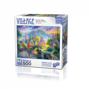 20046 Mountain Village 500 Parça Puzzle -ks