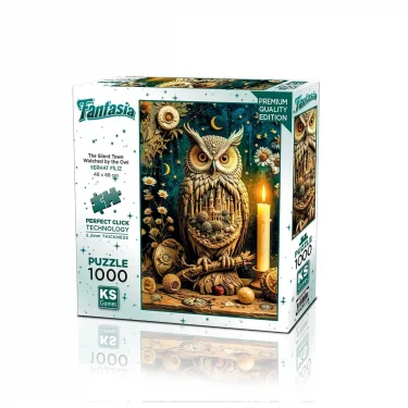 20849 Puzzle 1000 The Silent Town Watched By The Owl