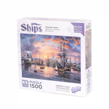22026 Charleston Harbor 1500 Parça -ks Puzzle