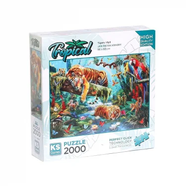 22512 Tiger Idyll 2000 Parça Puzzle -ks Puzzle