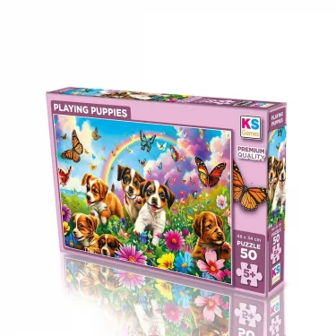 31754 Playıng Puppıes 50 Parça Puzzle