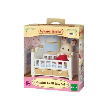 5017 Sylvanian Families, Çikolata Kulaklı Tavşan Bebek Ve Yatağı , +3 Yaş
