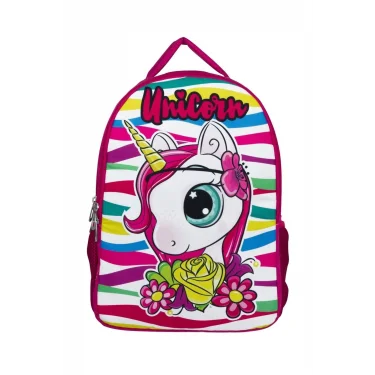 ÜMİT - 109 - Cennec Sevimli Unicorn Kız Çocuk İlkokul Sırt Çantası