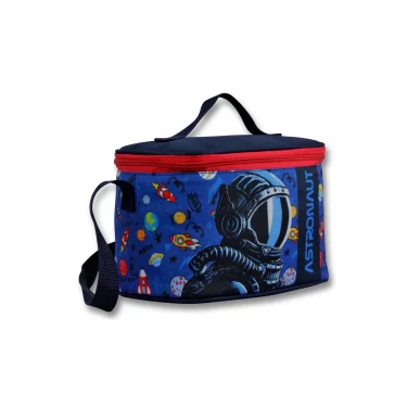 Ümit Çanta 5007 Isı Yalıtımlı Erkek Çocuk (Astronot Baskılı, Lacivert Mavi Renkli) Beslenme Çantası