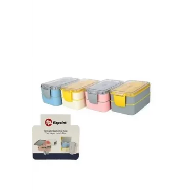 FIXPOİNT İKİ KATLI BESLENME KABI 900ML P-1988 (48)