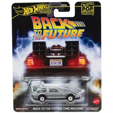 Hot Wheels Premium POP Culture Back to the Future Time Machine Die Cast Car
