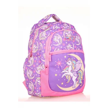 Kids Mor Unicorn Kız Çocuk Okul Sırt Çantası