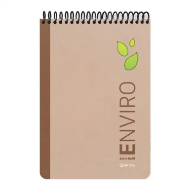 Gıpta Enviro Bloknot Spiralli Kraft Sert Kapak 17x24 100 yaprak