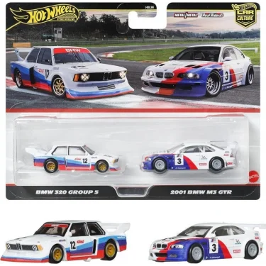 Hot Wheels Premium Car Culture 2li BMW 320 Group 5 ve 2001 BMW M3 GTR