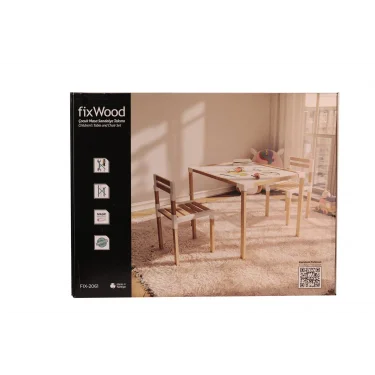 7719 Fix Wood Çocuk Masa Sandalye Takımı