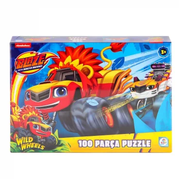 Bl0048 Blaze Monster Machines 100 Parça Puzzle -laçokids