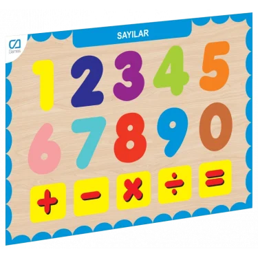 Caahs-3207 Ca Games Ahşap Sayılar Bul-tak