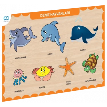 Caahs-3212 Ca Games Ahşap Deniz Hayvanları Bul-tak