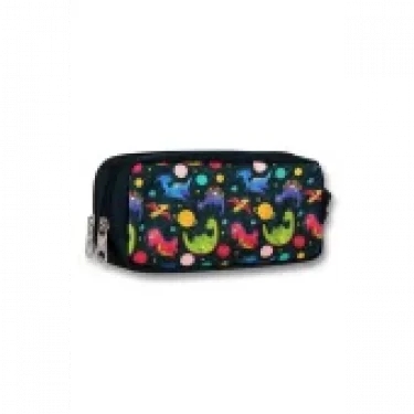 Cennec Siyah Dinazorlar Kalem Çantası - Erkek Çocuk