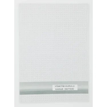 DİLMAN YÖNETİM KURUL KARAR DEFTERİ NUMARALI 40YP