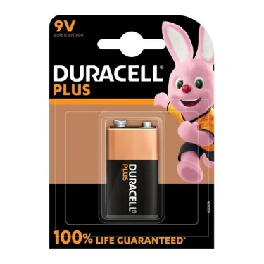 Duracell Alkali Plus Ekstra Ömürlü MN1604/6LR61 E-Blok 9V (1li Paket)