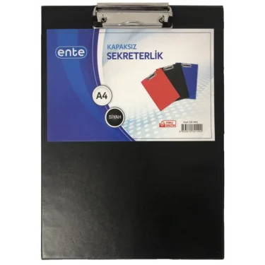 ENTE A4 SEKRETERLİK KAPAKSIZ SİYAH