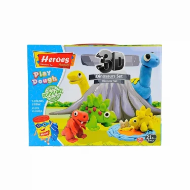 Ern-568 Heroes 3d Dinozor Oyun Hamur Seti