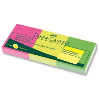 FABER YAPIŞKAN NOTLUK 50X40MM 3LÜ 565339