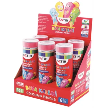 FATİH KURUBOYA TÜPLÜ 36 RENK TAM BOY+KALEMTRAŞ