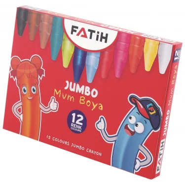 FATİH WAX CRAYON 12 RENK JUMBO MUM BOYA