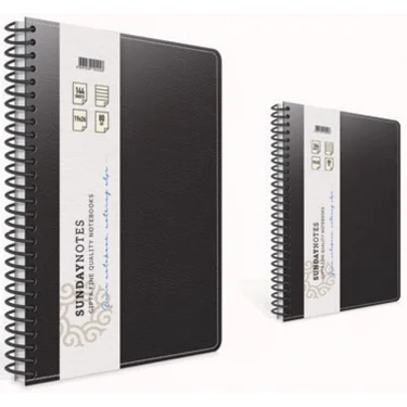 Gıpta Sunday Notes İplik Dikiş Deri Kapak Defter 17x24 Cm 140 Yaprak Çizgili